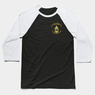 POCKET - Army - Master Sergeant - MSG - Retired Baseball T-Shirt